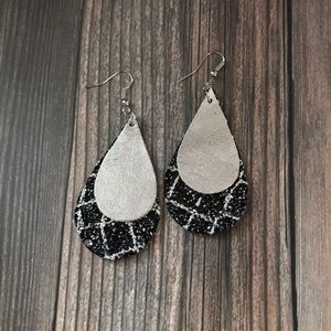 Faux Leather Earrings